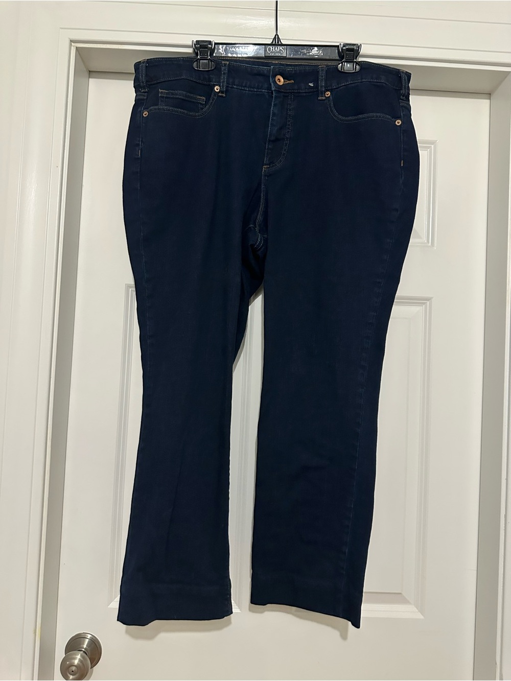 Lands' End Women's Dark Navy Boot Cut Jeans